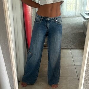 Low rise baggy jeans size 25